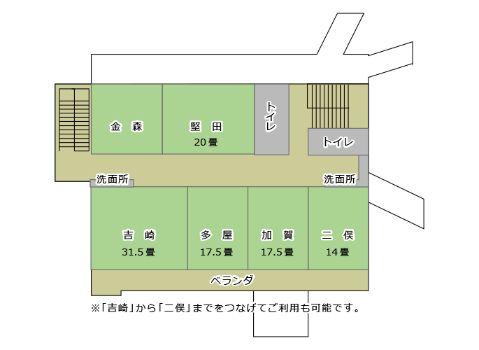 吉崎東別院 2階案内図